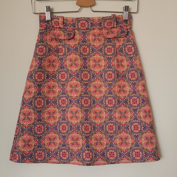 ASOS Jacquard Skirt Size 0 - Picture 1 of 3